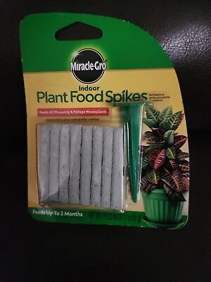 #ad #ad 24pk MIRACLE GRO Indoor Flowering Foliage Plant Fertilizer Food Spikes 6 12 6 $3.00