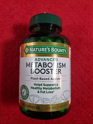 #ad Nature#x27;s Bounty Advanced Metabolism Booster 120 Caps Exp: 09 2025 $24.00