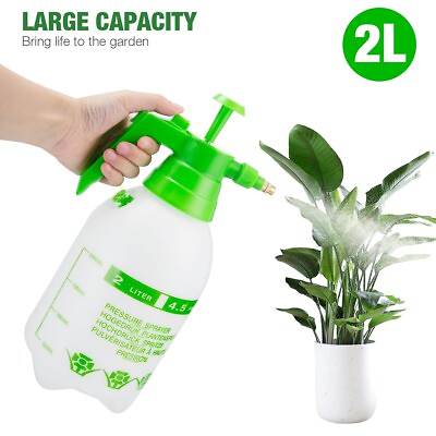 #ad 2L Hand held Portable Water Chemical Sprayer Pump Pressure Garden Spray Bottle $11.59
