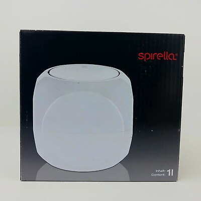 Spirella Dice Costmetic Waste Bin White 14.6 cm x13.2 cm Countertop Swiss Design $14.99