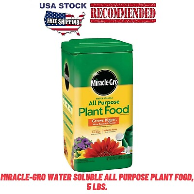#ad #ad Miracle Gro Water Soluble All Purpose Plant Food 5 Lbs For All Flower Vegetable $12.88