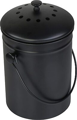 Utopia Kitchen Compost Bin with Lid and 1.3 Gallon Compose Spare Charcoal Filter $24.99