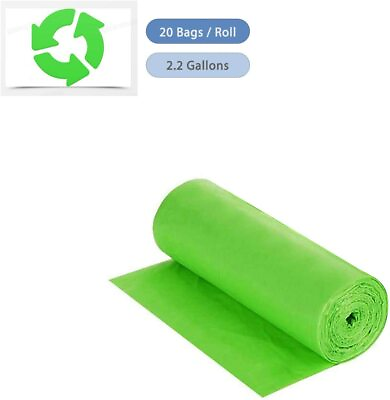 Biodegradable Compostable Trash Bags 2.6Gal Kitchen Garbage Recycling Trash Bags $3.99