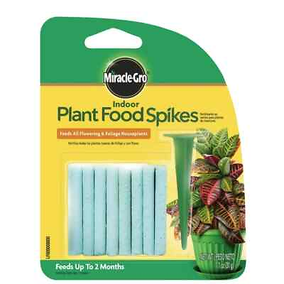 #ad Miracle Gro Indoor Fertilizer Plant Food With 24 Spikes Fast Grow Plants $8.68
