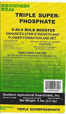 #ad #ad Triple Super Phosphate 0 40 0 Fertilizer 5 Lbs. Bulb Booster Plant Food $24.95