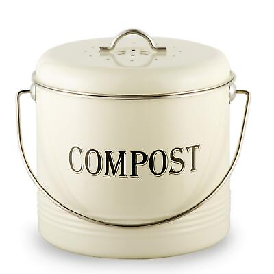 #ad Compost Bin 1.3 Gal Kitchen Compost Bin Countertop with Lid Small Indoor C... $48.39