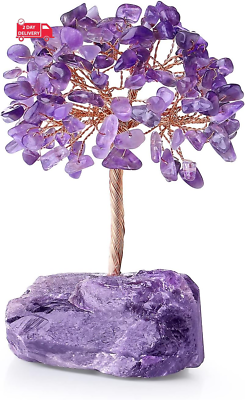#ad Crystal Tree Amethyst Crystal Gemstone Money Tree with Natural Quartz Amethyst S $30.01