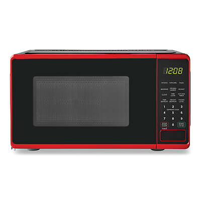 Microwave Oven Red 0.7 Cu ft Compact Countertop $39.99
