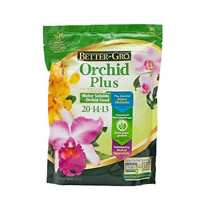 #ad Better Gro Orchid Plus 20 14 13 Urea Free Orchid Fertilizer for Vigorous Gr... $8.76