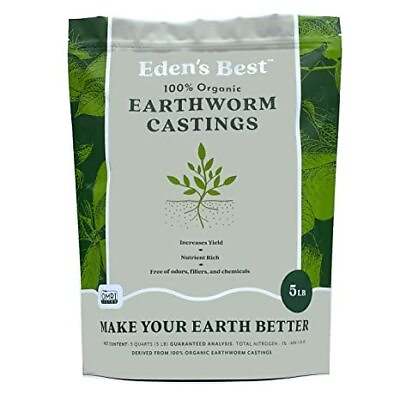 #ad Eden’s Best Worm Castings Organic Fertilizer 100% Organic Fertilizer Orga... $28.44