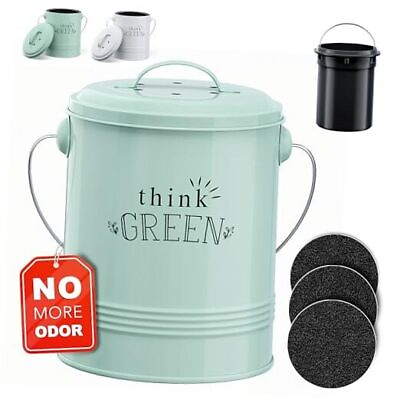 #ad Compost Bin for Kitchen Counter 1.2 Gallon Countertop Composter with Mint $44.22