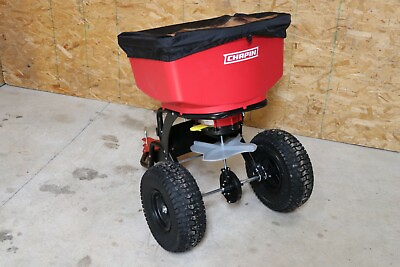 #ad Chapin 8620B 150 lb Tow Behind Spreader with Auto Stop Red 8620B Tow Behind $399.99