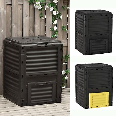#ad Garden Compost Bin 80 Gallon Large Outdoor Compost Container with Easy Assembly $69.99