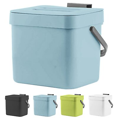 #ad LALASTAR Kitchen Compost Bin Hanging Trash Can with Lid for Kitchen Cabinet ... $41.39