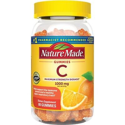 #ad #ad Nature Made Vitamin C Gummies Tangerine 1000 mg 80 Gummies $18.99