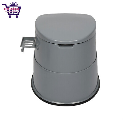 #ad New Portable Outdoor Toilet with Non slip Mat for Travel CampingGreyUSA Stock $44.92