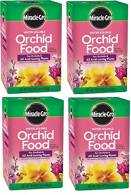 #ad Miracle Gro 1001991 8 oz Water Soluble Orchid Food Fertilizer Pack of 4 $38.90