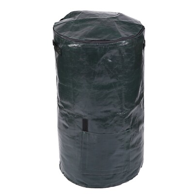 Organic Waste Kitchen Garden Yard Compost Bag Environmental PE Cloth Planter mi $11.99