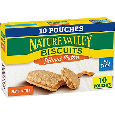 #ad Nature Valley Biscuits With Peanut Butter 13.5 oz 10 ct $10.29