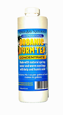 #ad 100% Organic Worm Castings Tea with Kelp Humic Acid and Spring Water 16oz $16.99