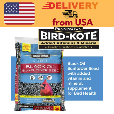 #ad SALE Pennington Select Black Oil Sunflower Seed Dry Wild Bird Feed 20 lb. Bag $13.00