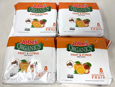 #ad #ad Lot of 4 Jobe#x27;s Fertilizer Spikes Fruit and Citrus Tree Slow Release $48.00