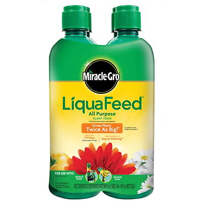 #ad Miracle Gro Liquafeed All Purpose Plant Food 4 Pack Refills 16 fl. oz. $12.28