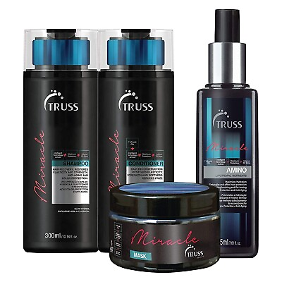 #ad TRUSS Miracle Shampoo and Conditioner Set Bundle with Hair Mask amp; Amino Miracle $114.95