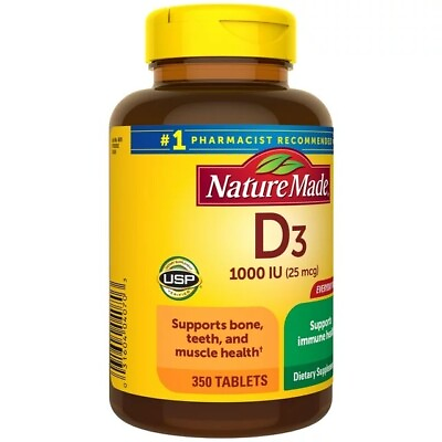 #ad Nature Made Vitamin D3 1000 IU Tablets 350 Count Vitamin D Dietary Supplement $15.60