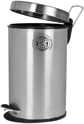 STAINLESS STEEL Plain Pedal Dustbin with Bucket For Home office and Kitchen $94.50