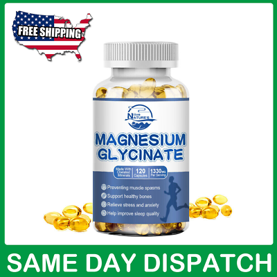 #ad Nature#x27;s Live Magnesium Glycinate 1330mg Improved Sleep Stress amp; Anxiety Relief $13.49