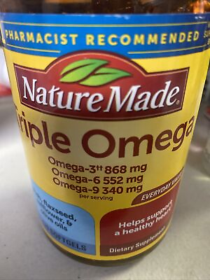 #ad Nature Made Triple Omega 369 Softgels Dietary Supplement 170 Count $19.95