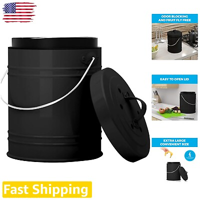 #ad Dishwasher Safe Compost Pail with Odor Free Seal Easy Access amp; Modern Design $65.99