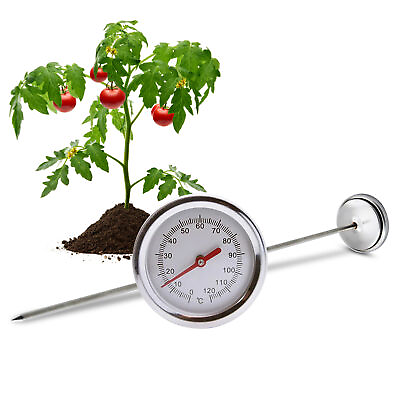 #ad #ad Stainless Steel 50cm Compost Soil Thermometer Tester Temperature Measuring Probe $23.58