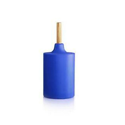 Kontextur Waste Trash Garbage Bin Blue Small Silicone and wood handle AU $16.42
