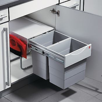 #ad #ad Hailo Space Saver Tandem Double Waste Kitchen Bin Pull Out Space Organization $168.11