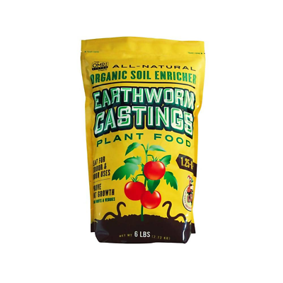 #ad Earthworm Castings Plant Food Nontoxic No Chemicals Suitable Organic Soil $12.66