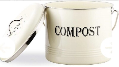 #ad Compost Bin For Kitchen Counter 1.3 Gallon 5l Metal Countertop Indoor Composte $40.00