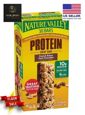 #ad #ad Nature Valley Peanut Butter Dark Chocolate Protein Chewy Bars 30 pk. $22.47