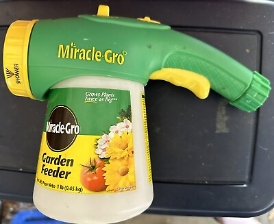 #ad Nice Miracle Gro Garden Feeder Miracle Grow Sprayer w Variable Spray Nozzles $24.99