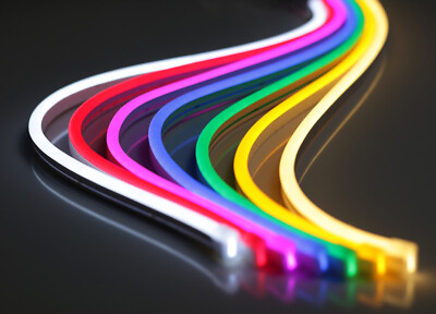 #ad #ad 12V Flexible LED Strip Waterproof Sign Neon Lights Silicone Tube 1M 5M or 50M $4.39