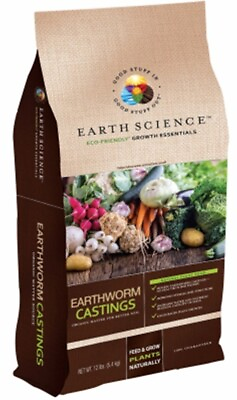 #ad Earth Science 11896 4 12 Lb Earthworm Castings Organic Compost Pack of 1 $41.88