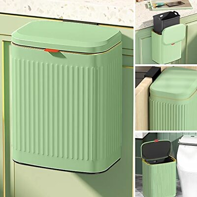 #ad Kitchen Trash Can with Lid 2 in 1 Small Garbage Can Compost Bin Countertop Wa... $43.63