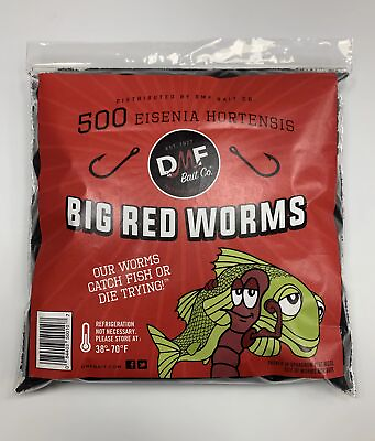 #ad Live Red Worms in Reusable Cooler 500 Ct $42.76
