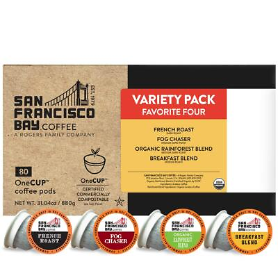 #ad Compostable Coffee Pods Original Variety Pack 80 Ct K Cup Compatible incl... $50.78