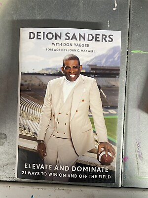 #ad DEION SANDERS SIGNED Book Elevate and Dominate 1st 1st NFL Football $12.99