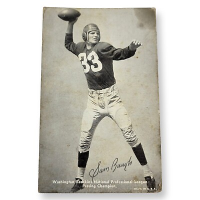 #ad 1948 52 Exhibits Sam Sammy Baugh HOF ROOKIE RC Rare Redskins Football Card $29.95