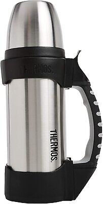 #ad Thermos The Rock Vacuum Insulated Beverage Bottle Stainless Steel Black 1.0 L $36.99