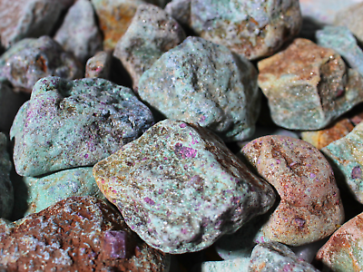 #ad #ad Ruby Zoisite Rough Rocks for Tumbling Bulk Wholesale 1LB options $3.99