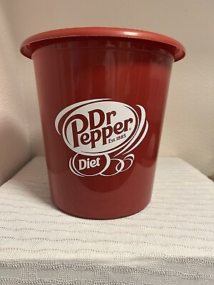 Dr Pepper Diet Plastic Trash Can Bin Bucket $19.99
